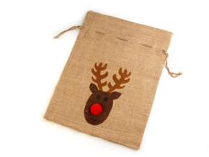 Dárkový pytlík sobík velký 30x40 cm jutový