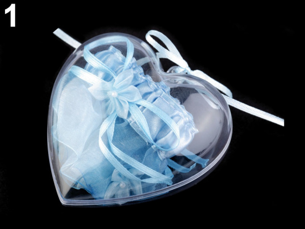 Dárkové balení podvazek v srdci