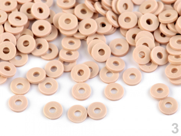 Korálky fimo kroužek Ø6 mm