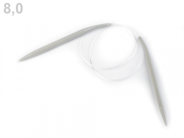 Kruhové jehlice č. 4,5; 5; 5,5; 6; 7; 8