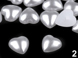 Perlové srdce / perly k nalepení