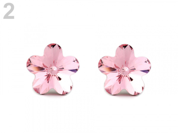 Náušnice se Swarovski Elements květ