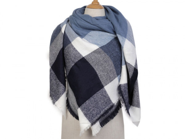 Velký teplý šátek / pléd 140x140 cm