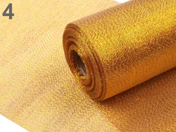 Dekorační metráž šíře 36 cm s lurexem