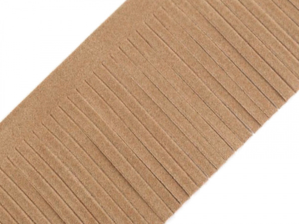 Třásně z eko kůže šíře 50 mm