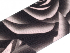 Pruženka šíře 27 mm s potiskem růže