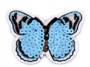 Nažehlovačka motýl s flitry