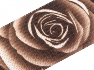 Pruženka šíře 27 mm s potiskem růže