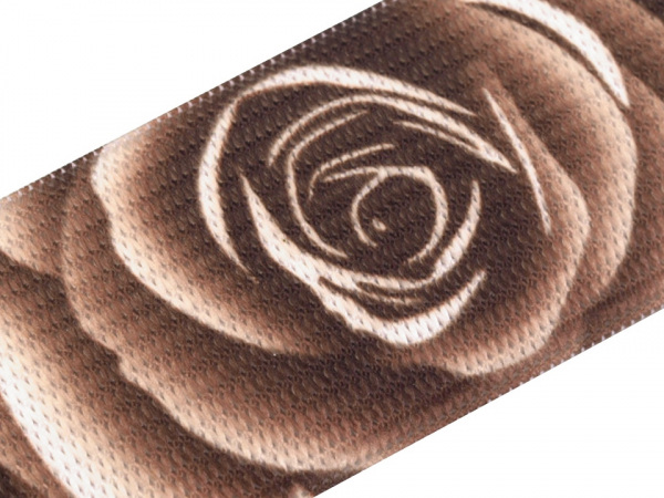 Pruženka šíře 27 mm s potiskem růže