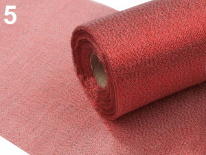 Dekorační metráž šíře 36 cm s lurexem