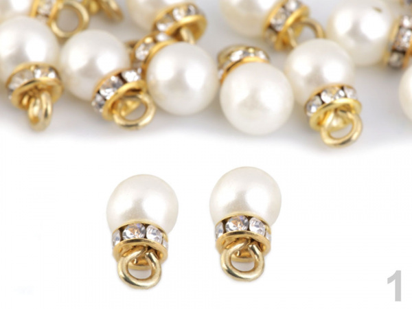 Přívěsek perla s rondelkou Ø8 mm