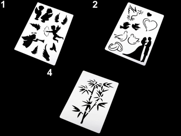 Plastová šablona 15x21 cm