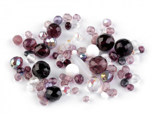 Skleněné korálky ramš broušené ohňovky