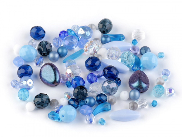 Skleněné korálky ramš broušené ohňovky