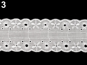 Madeira / vsadka - štykování šíře 45 mm