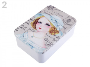 Plechová krabička s víkem Languo