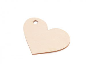 Dřevěný štítek srdce, cedulka,  kolečko