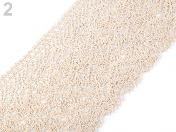 Bavlněná krajka paličkovaná šíře 11-12 cm