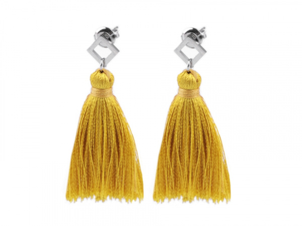 Náušnice z nerezové oceli se střapci