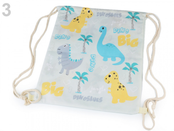 Vak na záda lama, dinosaurus 34x40 cm