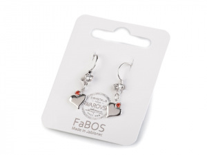 Náušnice se Swarovski Elements srdce