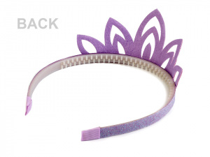 Karnevalová čelenka - korunka s glitry v krabičce