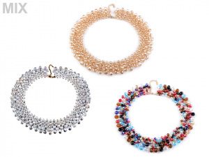 Náhrdelník z broušených korálků