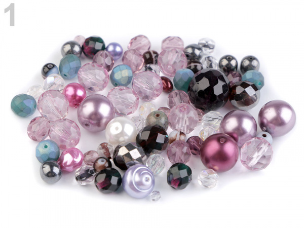 Skleněné korálky ramš broušené ohňovky