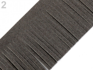 Třásně z eko kůže šíře 50 mm