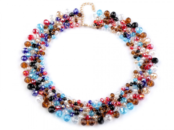 Náhrdelník z broušených korálků