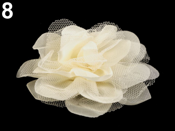 Šifónový květ Ø8 a 9 cm