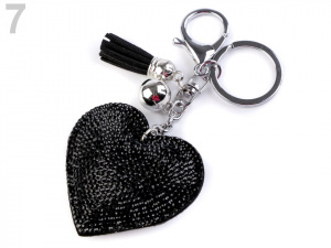 Přívěsek na kabelku / klíče srdce