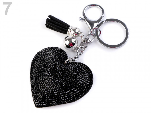 Přívěsek na kabelku / klíče srdce