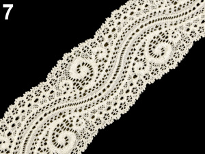 Elastická krajka / vsadka šíře 65 mm