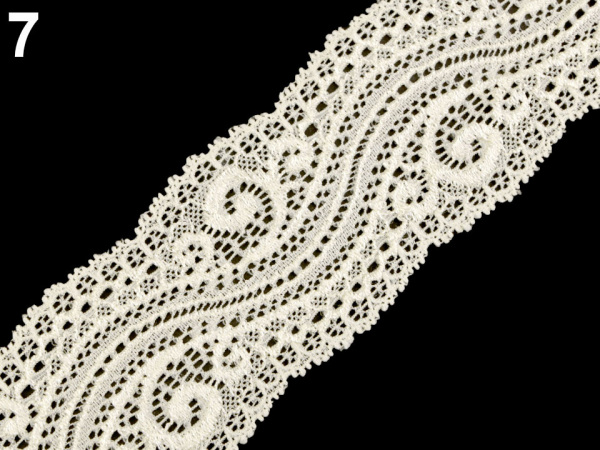 Elastická krajka / vsadka šíře 65 mm