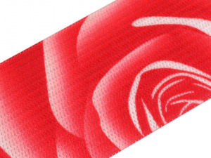 Pruženka šíře 27 mm s potiskem růže