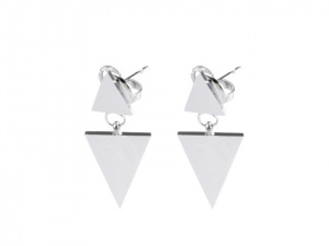 Náušnice z nerezové oceli trojúhelníky