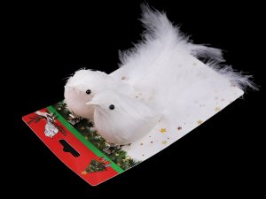 Ptáček s klipem k vánočnímu aranžování