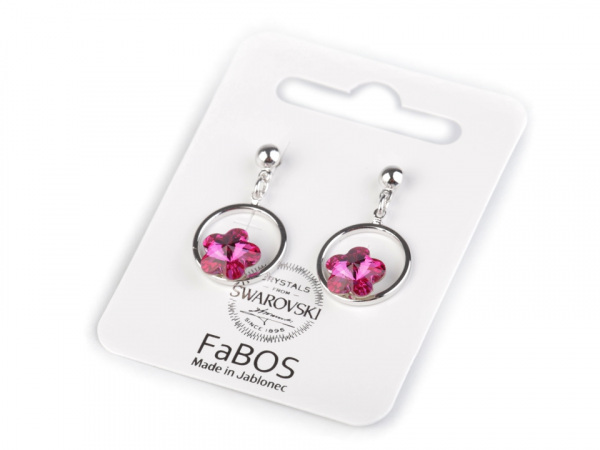 Náušnice se Swarovski Elements květ