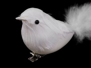 Ptáček s klipem k vánočnímu aranžování