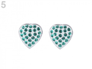 Náušnice se Swarovski Elements srdce