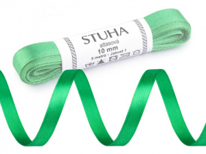 Atlasová stuha oboulící svazky po 5 m šíře 10 mm