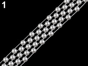 Borta s perlami - půlperle šíře 14 mm