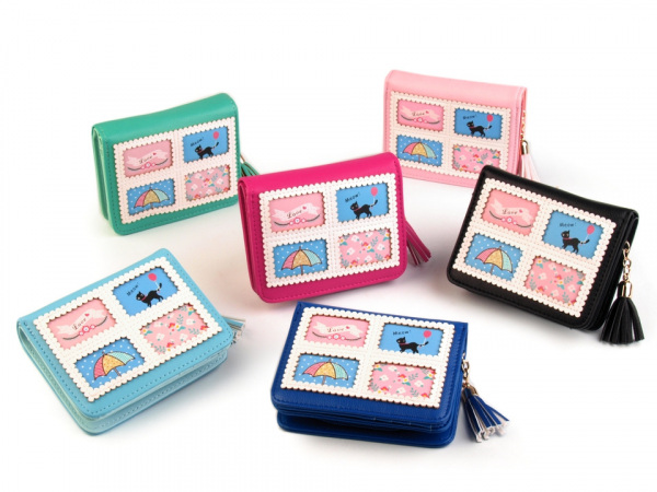 Peněženka se střapcem 9x11,5 cm