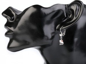 Náušnice se Swarovski Elements srdce