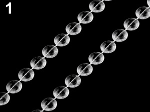 Broušené kameny na šňůře  Ø11 mm