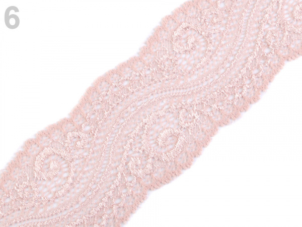 Elastická krajka / vsadka šíře 65 mm