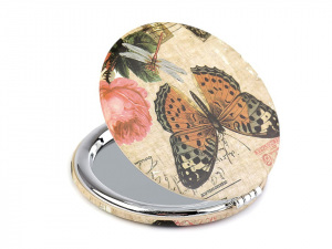 Kosmetické zrcátko motýl