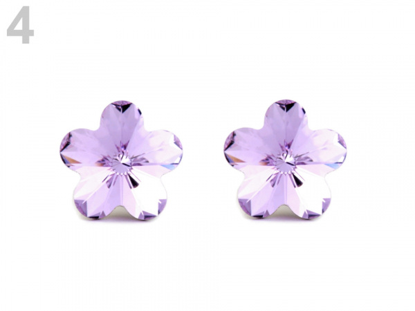 Náušnice se Swarovski Elements květ