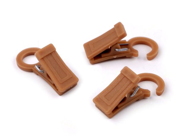 Žabky na záclony plastové s háčkem